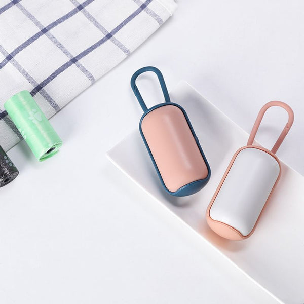 Portable Poop Bag Dispenser with Hook