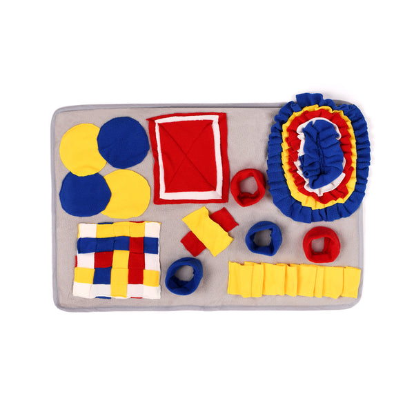 Multi-Color Patchwork Pet Sniffing Pad