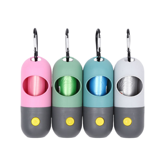 Multi-Functional LED Pet Garbage Bag Dispenser