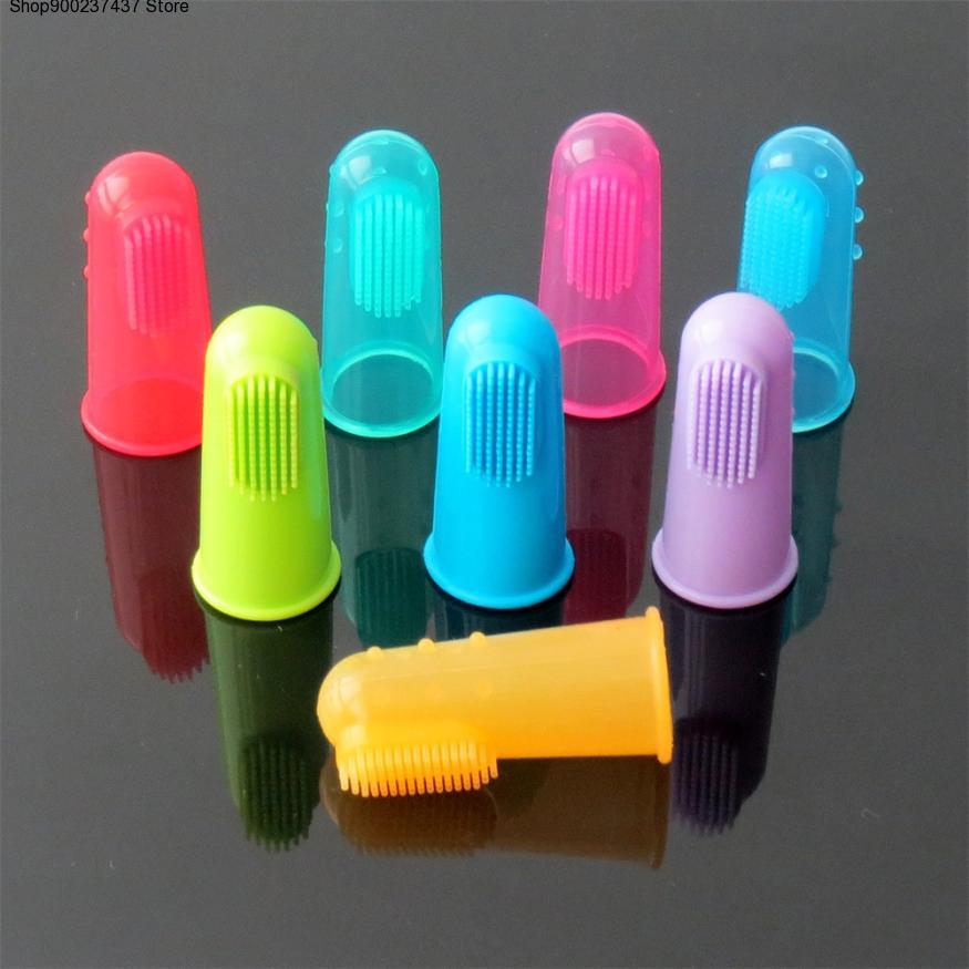 Pet Toothbrush Silicone Finger Dog Toothbrush Cat Finger Sets Brushing Teeth Oral Cleaning Supplies