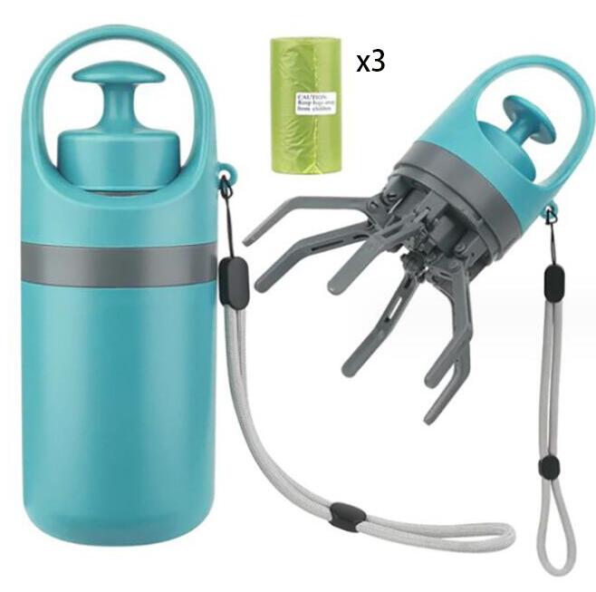 Portable Dog Pooper Scooper with Built-in Bag Dispenser