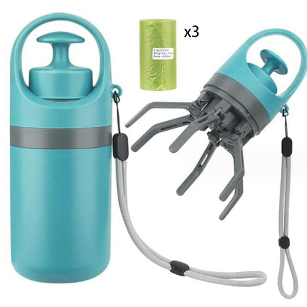 Portable Dog Pooper Scooper with Built-in Bag Dispenser