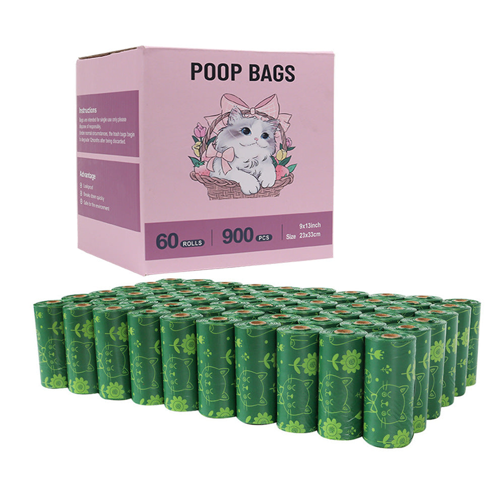 60 Rolls Biodegradable Pet Waste Bags - Lemon & Lavender Scented