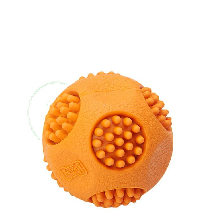 Bite-Resistant Rubber Dog Toy Ball - sound spikes ball