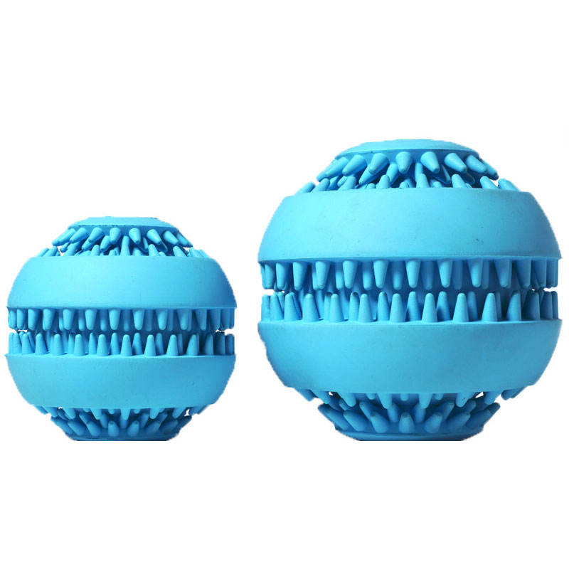 Natural Rubber Dog Toy Ball – Teeth Cleaning Puzzle, IQ Treat Dispenser