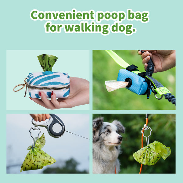 Eco-Friendly Biodegradable Dog Poop Bags with a handy dispenser