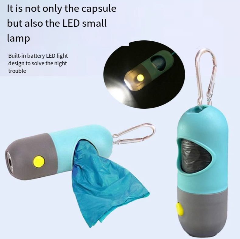 Multi-Functional LED Pet Garbage Bag Dispenser