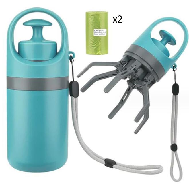 Portable Dog Pooper Scooper with Built-in Bag Dispenser