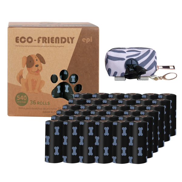 Eco-Friendly Biodegradable Dog Poop Bags with a handy dispenser