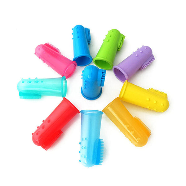 Pet Toothbrush Silicone Finger Dog Toothbrush Cat Finger Sets Brushing Teeth Oral Cleaning Supplies