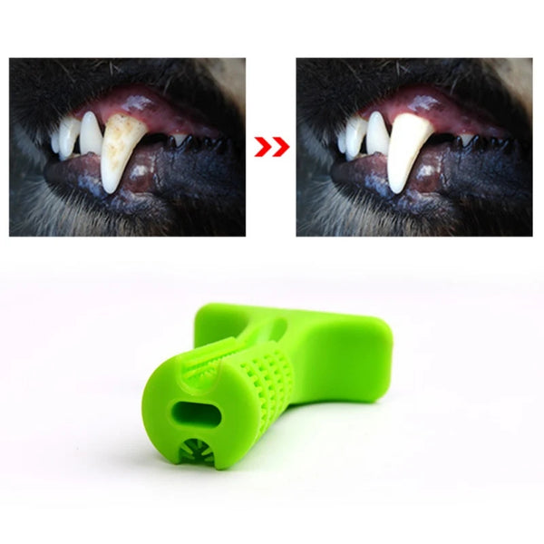 Durable Rubber Chew Toy – Teeth Cleaning Bone