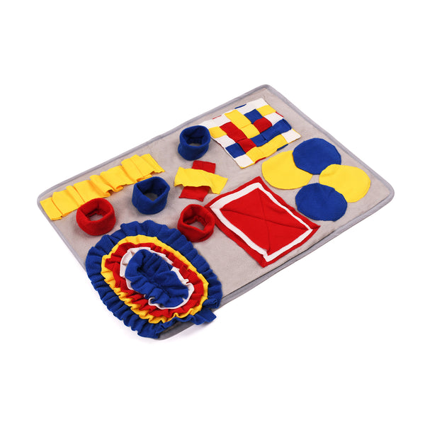 Multi-Color Patchwork Pet Sniffing Pad