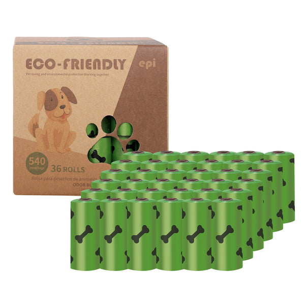 Eco-Friendly Biodegradable Dog Poop Bags with a handy dispenser