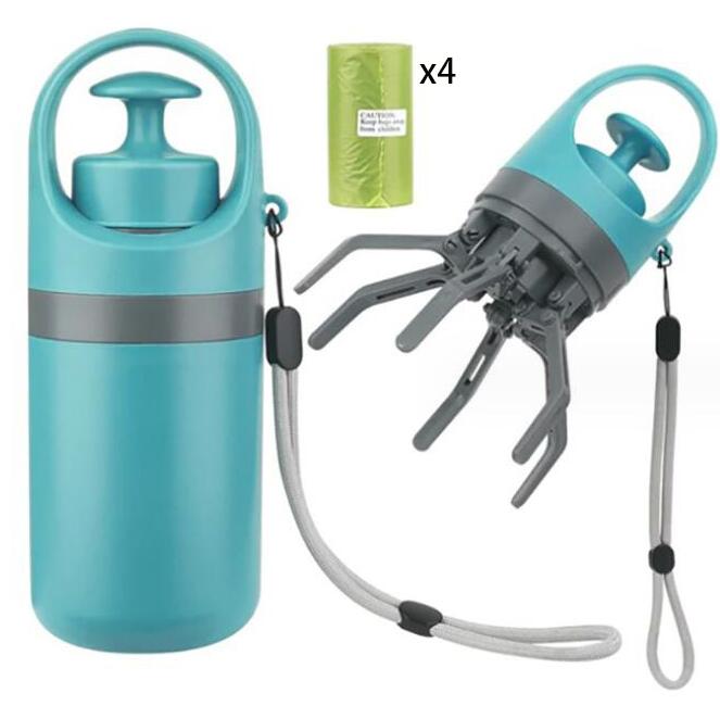 Portable Dog Pooper Scooper with Built-in Bag Dispenser